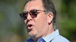 Marcelo Teixeira durante treinamento no CT Rei Pelé.