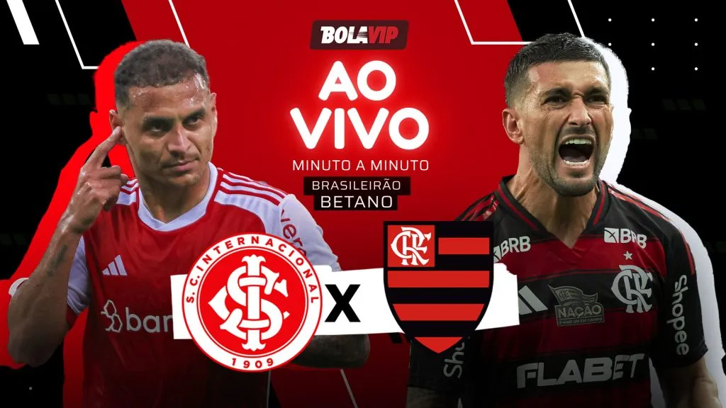 Internacional x Flamengo AO VIVO - Onde assistir jogo em tempo real pelo Brasileirão Betano