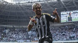 Gustavo Scarpa jogador do Atlético comemora seu gol - Foto: Pedro Souza / Atlético