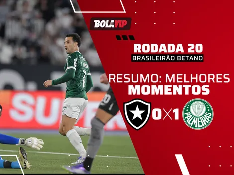 Palmeiras vence Botafogo fora e encosta na liderança do Brasileirão