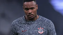 Carlos Miguel durante aquecimento antes de partida entre Corinthians e América-RN, na Neo Química Arena, pela Copa do Brasil 2024.