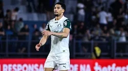 SP - BRAGANCA PAULISTA - 18/05/2025 - BRASILEIRO A 2025, BRAGANTINO X PALMEIRAS - Murilo jogador do Palmeiras durante partida contra o Bragantino no estadio Cicero De Souza Marques pelo campeonato Brasileiro A 2025. Foto: Fabio Giannelli/AGIF