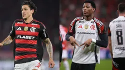 Pedro e Gonzalo Plata brilharam em Inter x Flamengo, pelo Brasileirão - Fotos: Reprodução/AGIF