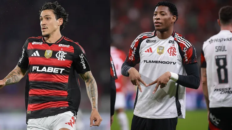 Pedro e Gonzalo Plata brilharam em Inter x Flamengo, pelo Brasileirão - Fotos: Reprodução/AGIF