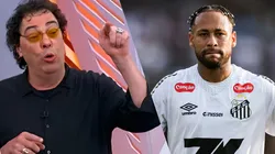 Walter Casagrande detona Neymar após goleada sofrida pelo Santos. Foto: Divulgação e Getty Images