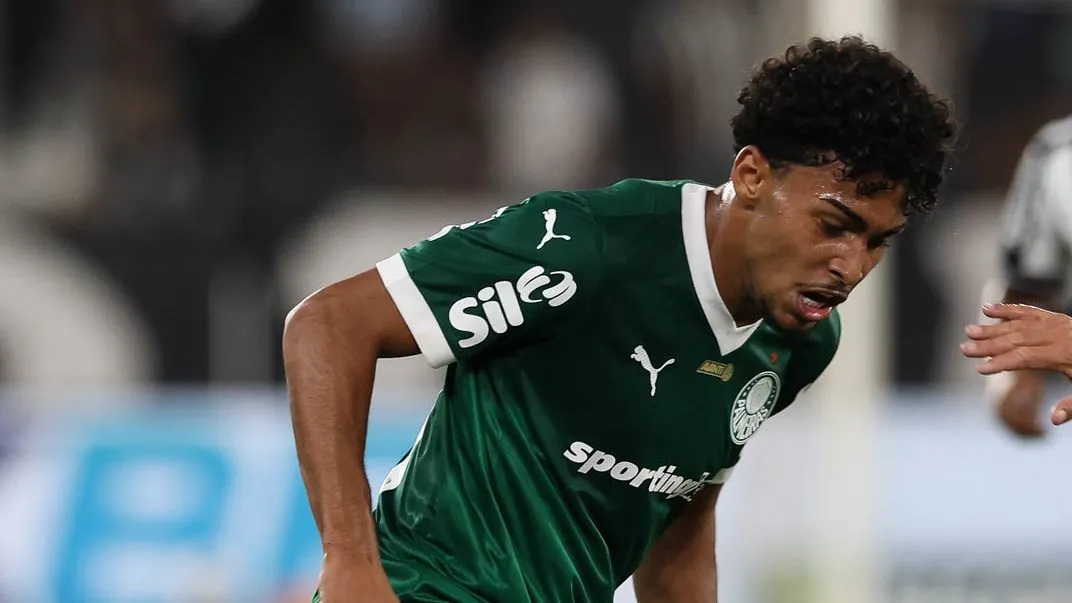 Luighi entrou na vaga de Vitor Roque, mas não aproveitou a chance no Niton Santos – Foto: Cesar Greco/Palmeiras/by Canon