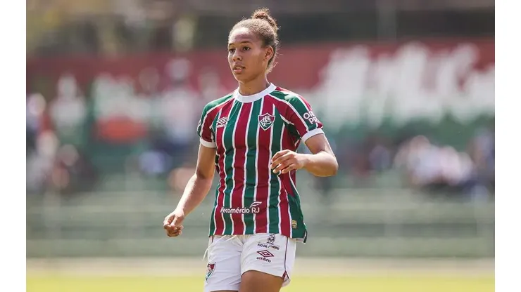 Adrielly, joia da base do Fluminense. Foto: Marina Garcia/FFC