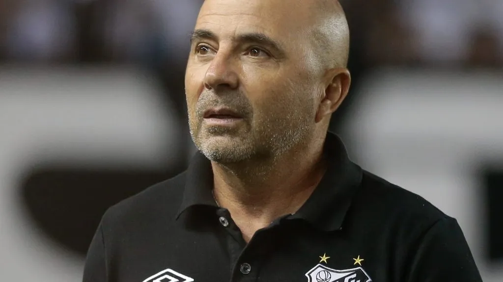 Sampaoli pelo Santos. Foto: Marcello Zambrana/AGIF