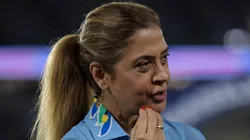 RJ - RIO DE JANEIRO - 23/07/2025 - BRASILEIRO A 2025, FLUMINENSE X PALMEIRAS - Leila Pereira presidente do Palmeiras durante partida contra o Fluminense no estadio Maracana pelo campeonato Brasileiro A 2025. Foto: Thiago Ribeiro/AGIF