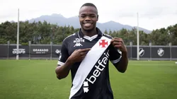 Andrés Gómez, em sua apresentação no Vasco (Divulgação/Vasco da Gama)