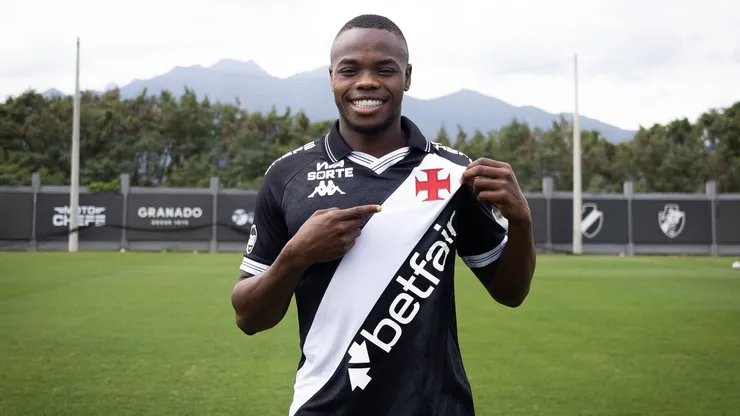 Andrés Gómez, em sua apresentação no Vasco (Divulgação/Vasco da Gama)