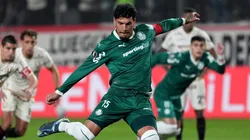 Gustavo Gómez, zagueiro do Palmeiras em partida pela Conmebol Libertadores. (Foto: Raul Sifuentes/Getty Images)