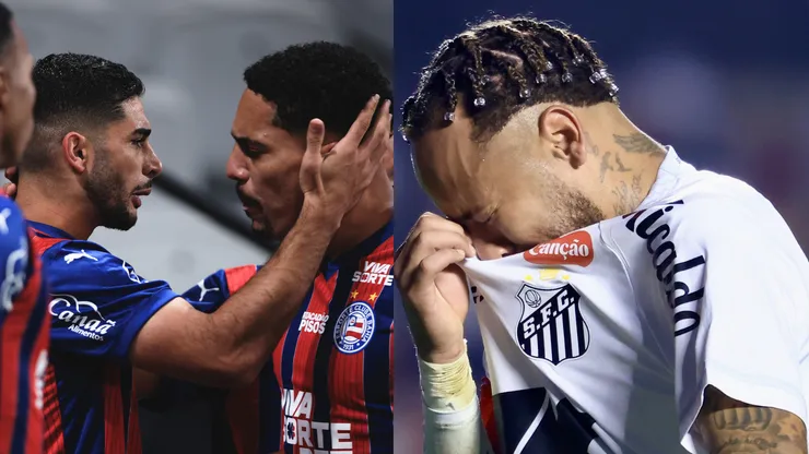 Bahia e Santos chegam em momentos completamente distintos para jogo do Brasileirão Betano. FotoxFoto: AGIF