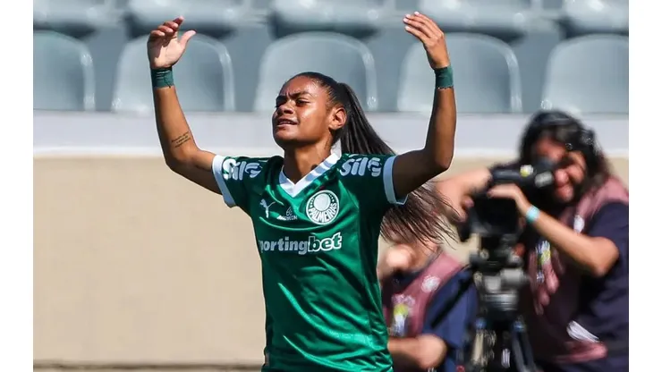 Jogadora Tainá Maranhão. Foto: Fabio Menotti/Palmeiras