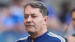 MG - BELO HORIZONTE - 10/08/2025 - BRASILEIRO A 2025, CRUZEIRO X SANTOS - Pedro Lourenco (Pedrinho) dono do Cruzeiro durante partida contra o Santos no estadio Mineirao pelo campeonato Brasileiro A 2025.