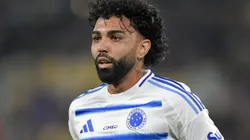 Gabigol durante partida entre Fluminense e Cruzeiro, no Maracanã, pelo Brasileirão.
