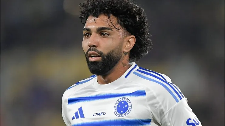 Gabigol durante partida entre Fluminense e Cruzeiro, no Maracanã, pelo Brasileirão.