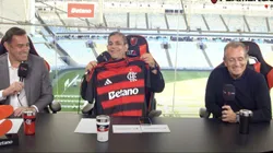 Flamengo apresentando o novo patrocinador Imagem: Reprodução/YouTube/FlamengoTV