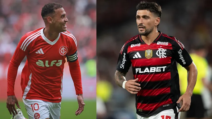 Alan Patrick e Arrascaeta estão confirmados para o duelo entre Inter x Flamengo - Fotos: Maxi Franzoi/AGIF e Jorge Rodrigues/AGIF