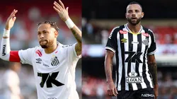Guilherme e Neymar dividem o protagonismo no ataque do Santos - Fotos: Mauricio De Souza/AGIF e Fabio Giannelli/AGIF