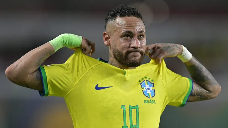 Neymar em ação pela Seleção Brasileira. (Photo by Pedro Vilela/Getty Images)