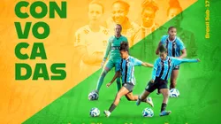 Mosqueteiras convocadas para sub-17. Foto: Reprodução/gremio.net