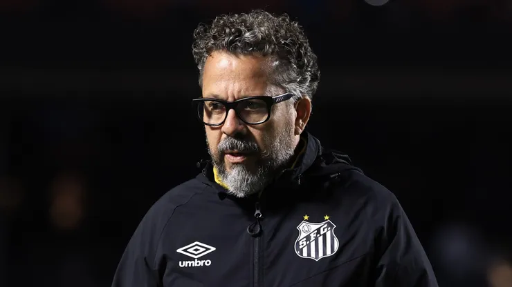 Cleber Xavier deixou o comando do Santos no último domingo. Foto: Marcello Zambrana/AGIF