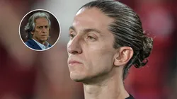Filipe Luís foge de qualquer comparação com Jorge Jesus após classificação do Flamengo na Libertadores. FotoxFoto: AGIF