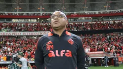 Roger Machado durante a eliminação para o Flamengo