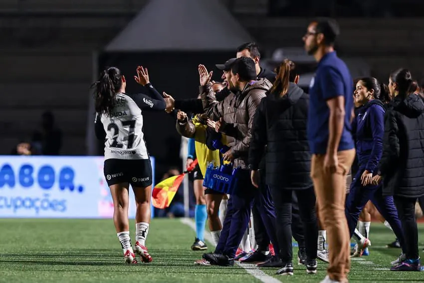 Duda Sampaio comemora gol. Foto: Rebeca Reis/Staff Images Woman/CBF