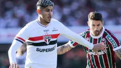 SP - SAO PAULO - 27/07/2025 - BRASILEIRO A 2025, SAO PAULO X FLUMINENSE - Alan Franco jogador do Sao Paulo durante partida contra o Fluminense no estadio Morumbi pelo campeonato Brasileiro A 2025. Foto: Marco Miatelo/AGIF