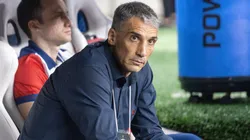 Vojvoda tecnico do Fortaleza durante partida contra o Colo-Colo no estadio Arena Castelao pelo campeonato Copa Libertadores 2025. Foto: Lucas Emanuel/AGIF