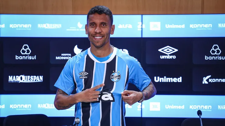 Marcos Rocha chegou nesta janela ao Grêmio - Foto: Lucas Uebel/Grêmio FBPA.
