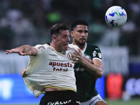 Gol do Universitario anulado pelo VAR contra o Palmeiras