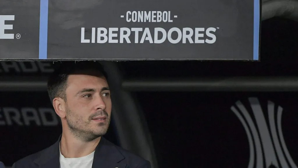 Davide Ancelotti tecnico do Botafogo durante partida contra o LDU. Foto: Thiago Ribeiro/AGIF