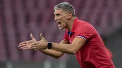 Juan Pablo Vojvoda tecnico do Fortaleza durante partida contra o Retro no estadio Arena Pernambuco pelo campeonato Copa Do Brasil 2025. Foto: Rafael Vieira/AGIF