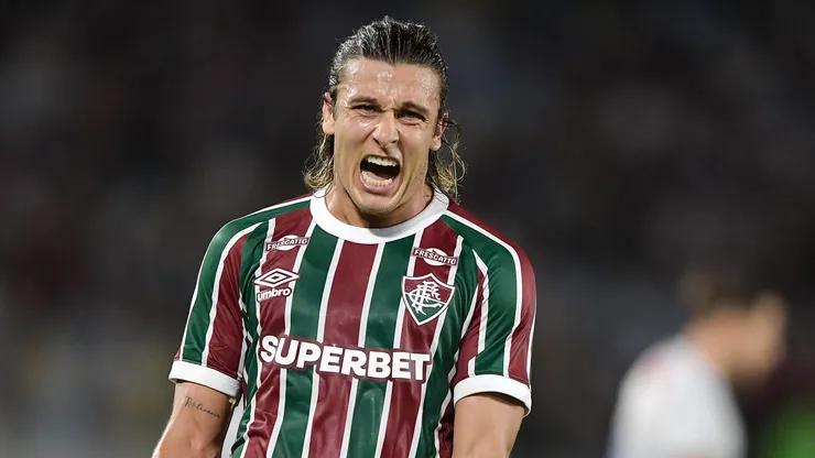 Agustin Canobbio jogador do Fluminense durante partida contra o Fortaleza no estadio Maracana pelo campeonato Brasileiro A 2025. Foto: Thiago Ribeiro/AGIF