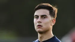 Paulo Dybala durante treinamento pela Seleção da Argentina.