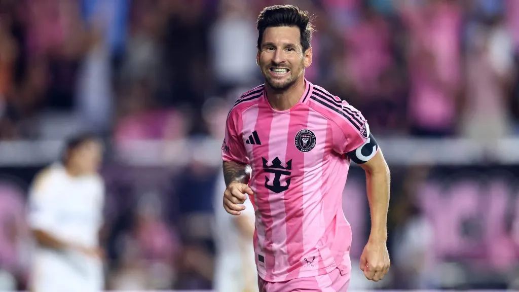 Messi com a camisa do Inter Miami. (Photo by Megan Briggs/Getty Images)