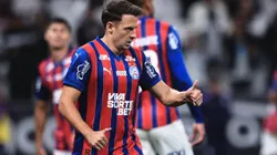 Arias, jogador do Bahia, durante partida contra o Corinthians no estadio Arena Corinthians pelo campeonato Brasileiro A 2025. Foto: Ettore Chiereguini/AGIF