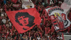 Torcida do Flamengo fazendo a festa no Maracanã. Foto: Thiago Ribeiro/AGIF.