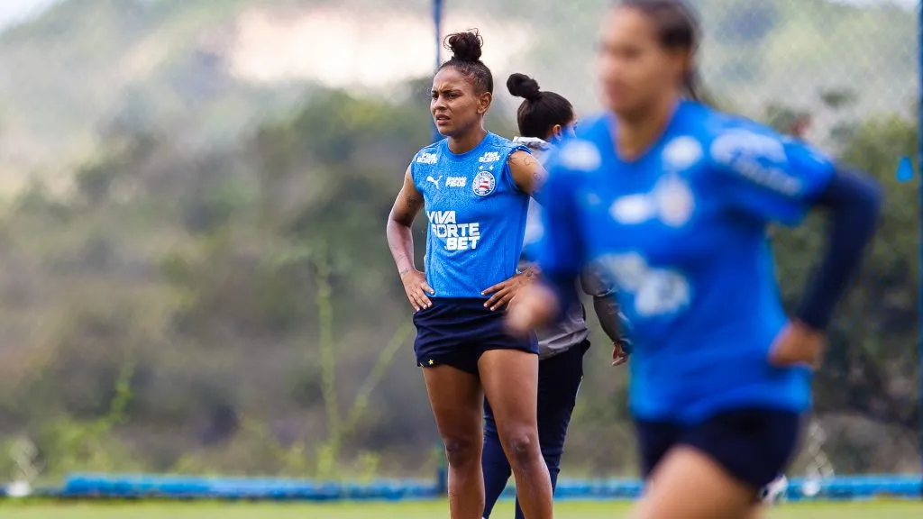Atletas do Bahia em treinamento