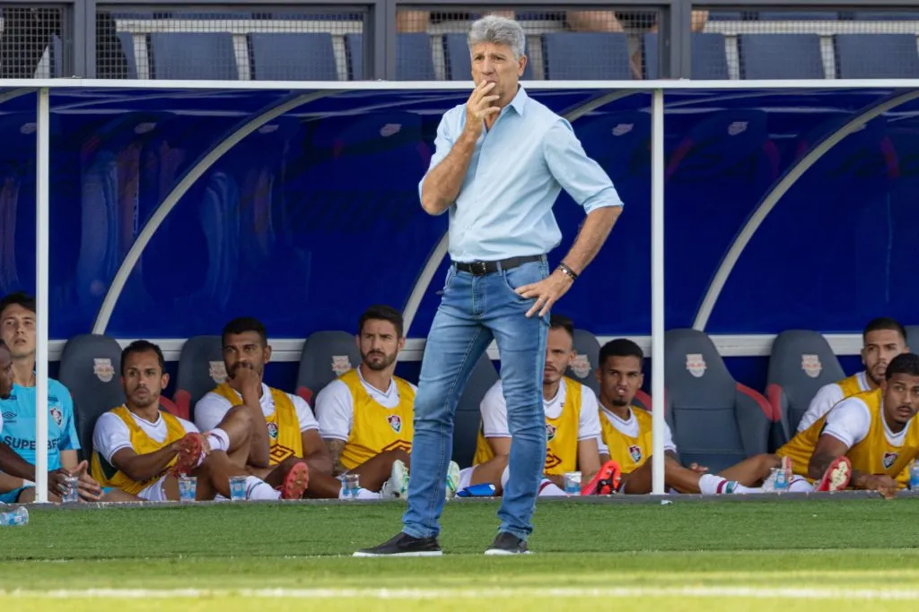 RENATO GAUCHO técnico do Fluminense durante partida contra o Bragantino – Foto: Joisel Amaral/AGIF