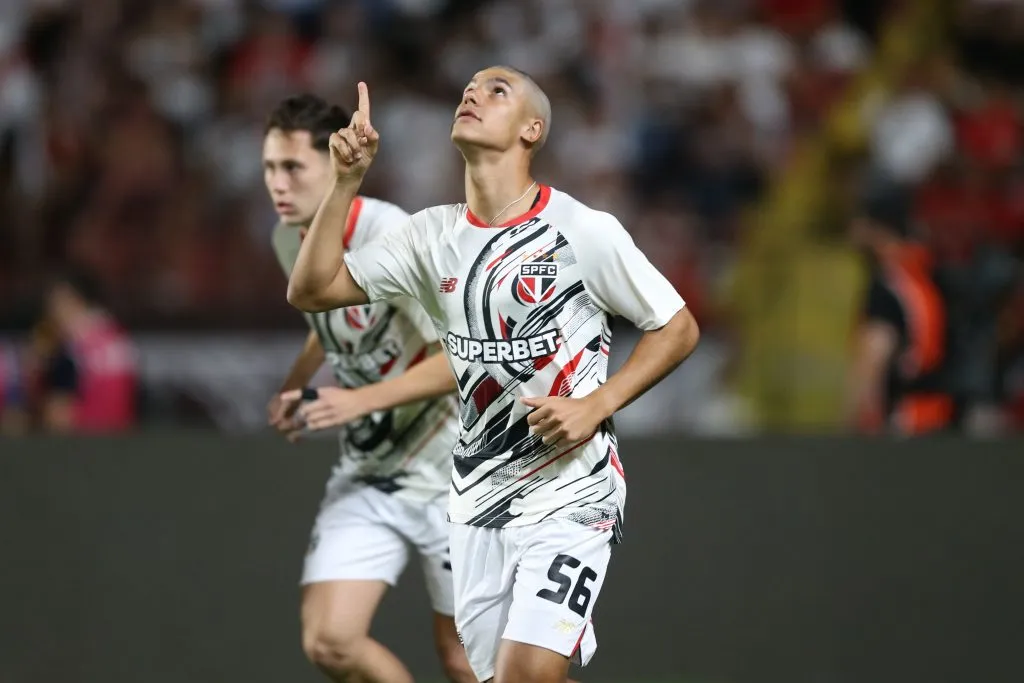 PE – RECIFE – 16/08/2025 – BRASILEIRO A 2025, SPORT X SAO PAULO – Nicolas jogador do Sao Paulo durante a partida entre Sport e Sao Paulo na Ilha do Retiro em Recife (PE), pelo Campeonato Brasileiro da Serie A 2025. Foto: Marlon Costa/AGIF