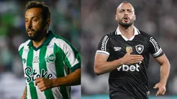Nenê e Arthur Cabral são os destaques de Juventude e Botafogo para o duelo - Fotos: Reprodução/AGIF