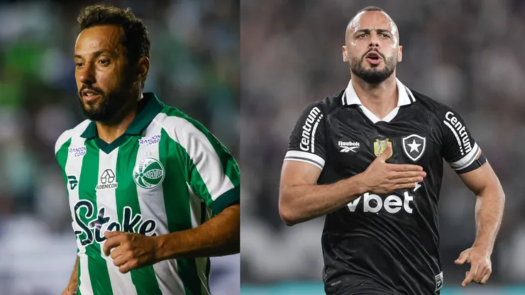 Nenê e Arthur Cabral são os destaques de Juventude e Botafogo para o duelo - Fotos: Reprodução/AGIF