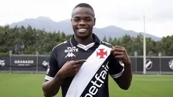 Andrés Gómez em sua apresentação pelo Vasco. Foto: Matheus Lima/CRVG