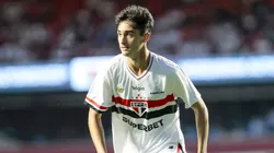 Rodriguinho jogador do Sao Paulo durante partida contra o Fluminense no estadio Morumbi pelo campeonato Brasileiro A 2025. Foto: Marco Miatelo/AGIF
