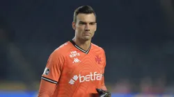 Léo Jardim foi um dos poucos jogadores poupados pela torcida do Vasco. Foto: Thiago Ribeiro/AGIF