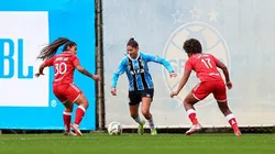 Vitória do Grêmio no Gre-Nal do Gauchão Feminino. Foto: Angelo Pieretti/Grêmio FBPA